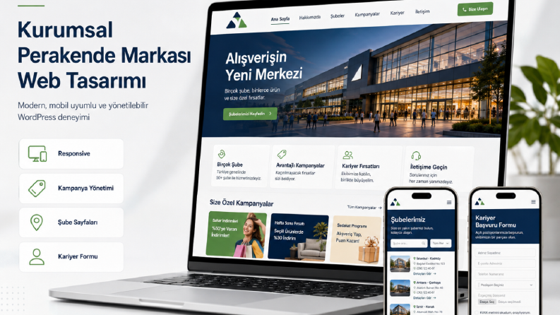 Kurumsal Perakende Markası Web Tasarımı