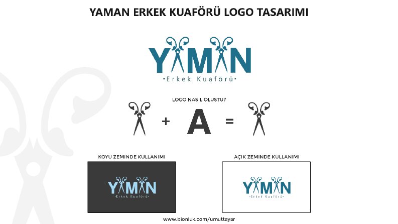 YAMAN Erkek Kuaförü Logo Tasarımı