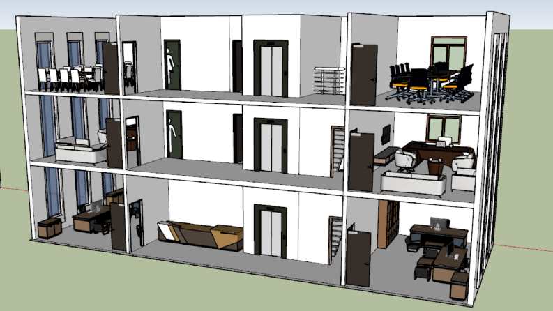 Fabrika İç Mekânı ve Kat Planlarının 3D Modellemesi