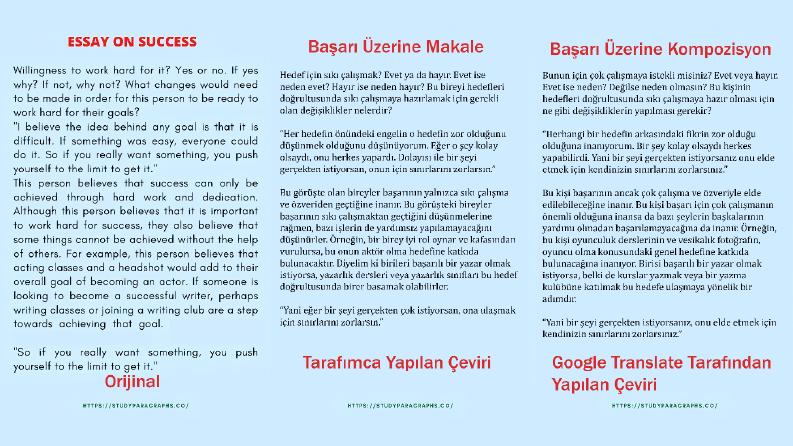 İngilizceden Türkçeye Anlamına Uygun Çeviri