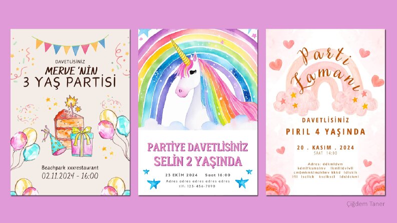 Özgün Davetiye Tasarımlarım