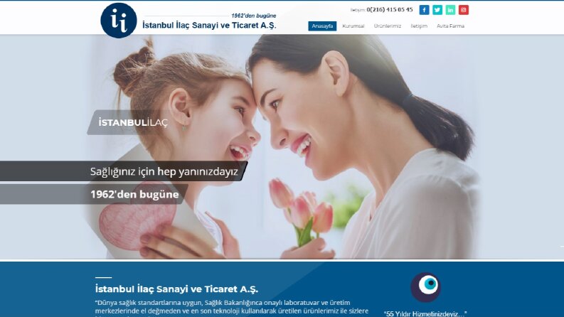 İstanbul İlaç Kurumsal Web Sitesi