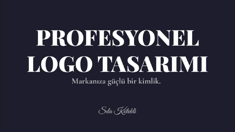Profesyonel ve Özgün Logo Tasarımı