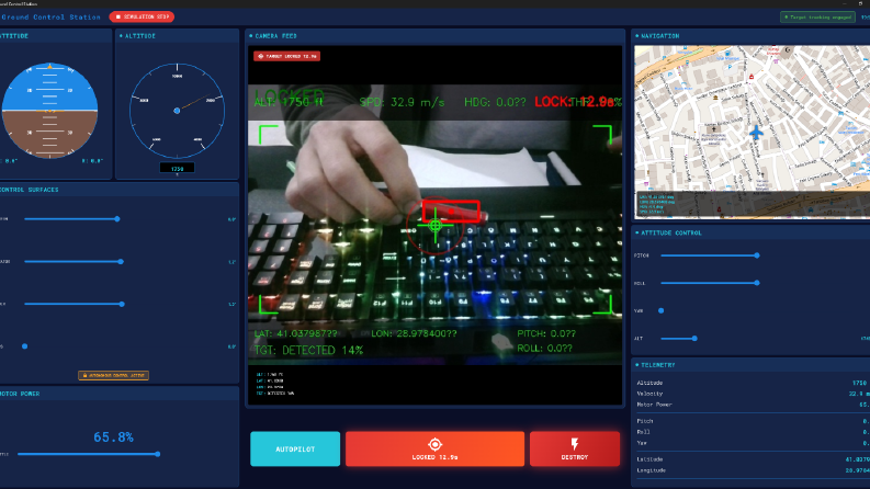Otonom Hedef Takip Sistemi Simülasyonu-Yer Kontrol İstasyonu