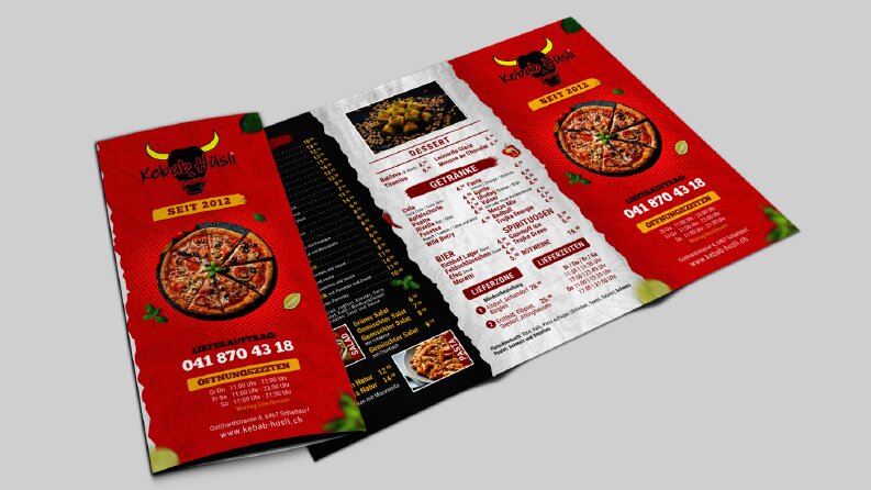 Menü Flyer Tasarımı