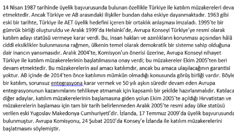 Türkiye ile AB arasındaki müzakere