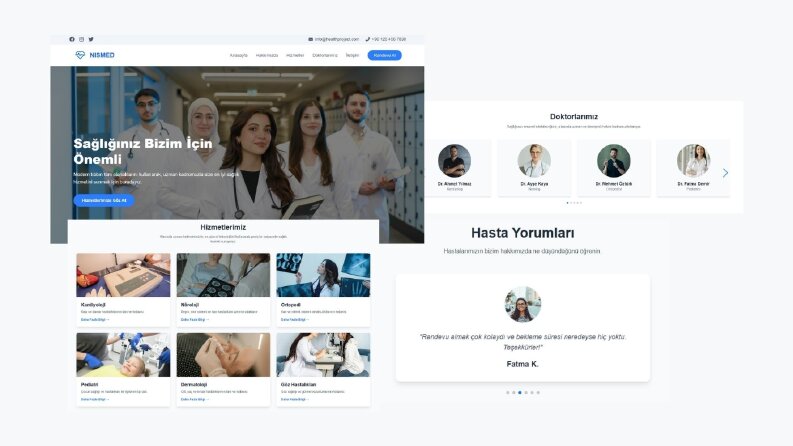 Sağlık Sektörüne Özel Modern Web Tasarım