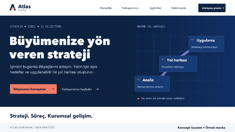 Atlas Kurumsal | Web ve Instagram Konsepti