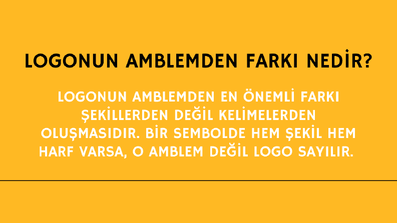 Logo ve Amblem Farkı