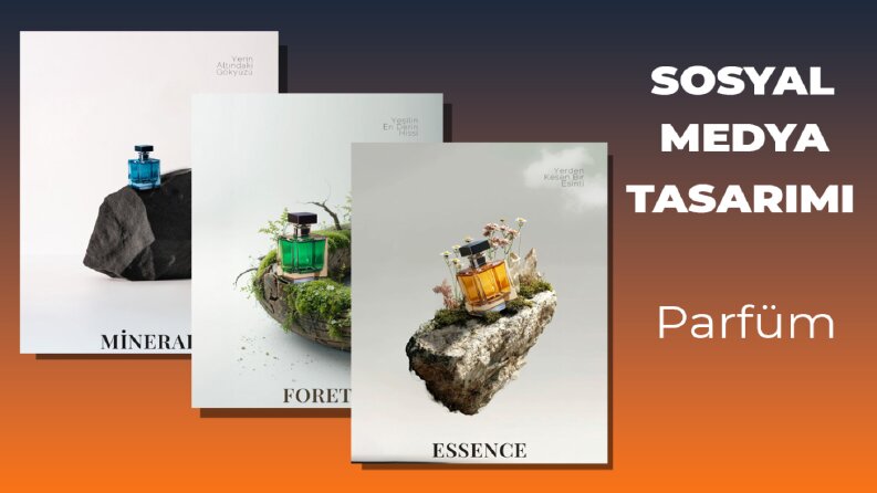 Lüks Parfüm Markası İçin Sinematik Sosyal Medya Görseli