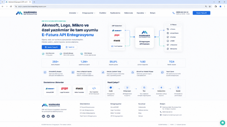 Marmara Entegrasyon – ERP ve E-Fatura API
