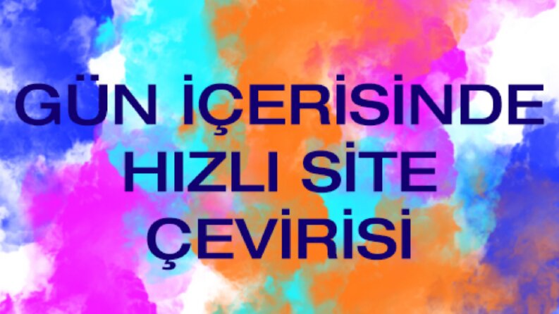İngilizce-Türkçe Site Çevirisi