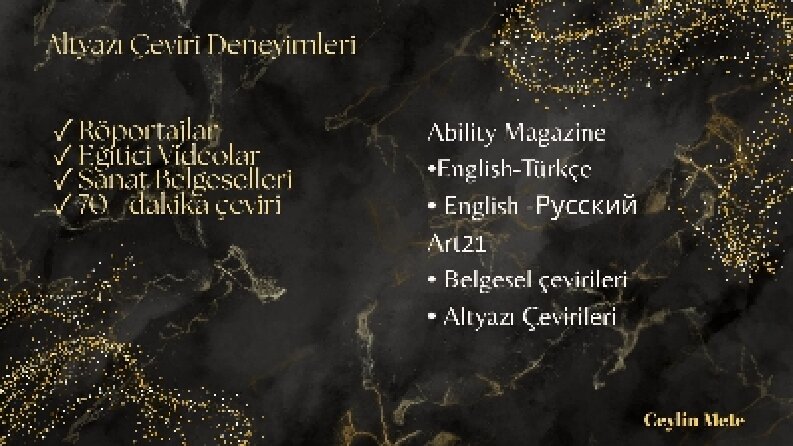 Altyazı Çevirisi & Lokalizasyon