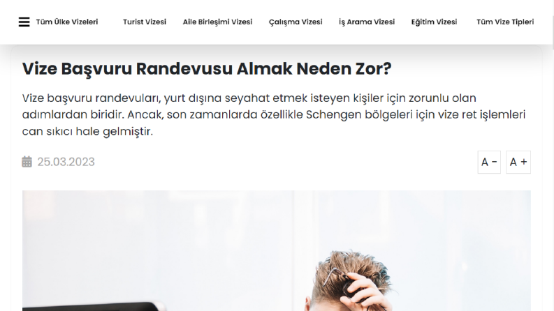 Vize Hizmetleri Sayfasına - Blog 