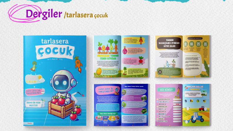 Çocuk Dergisi & Eğitici İçerik Mizanpajı (tarlasera)
