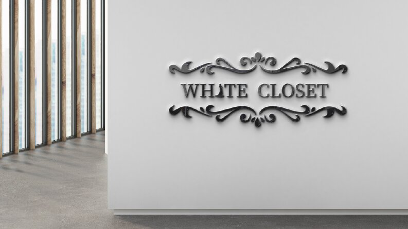 "White Closet" isimli logo çalışmam