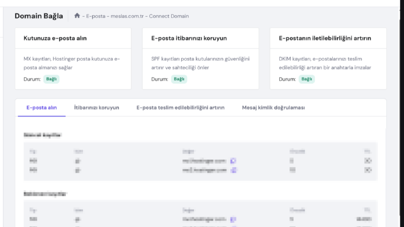 Alan Adı Yönlendirme ve Hostinger Mail Kurulumu