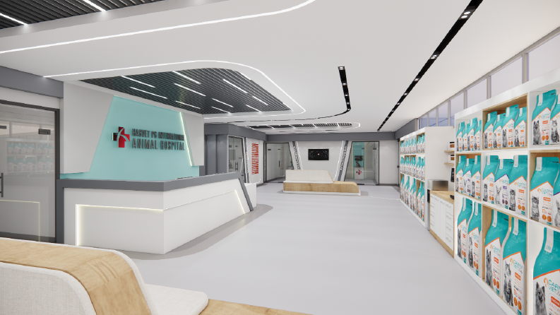 Hayvan Hastanesi Tasarımı, 3D Render 