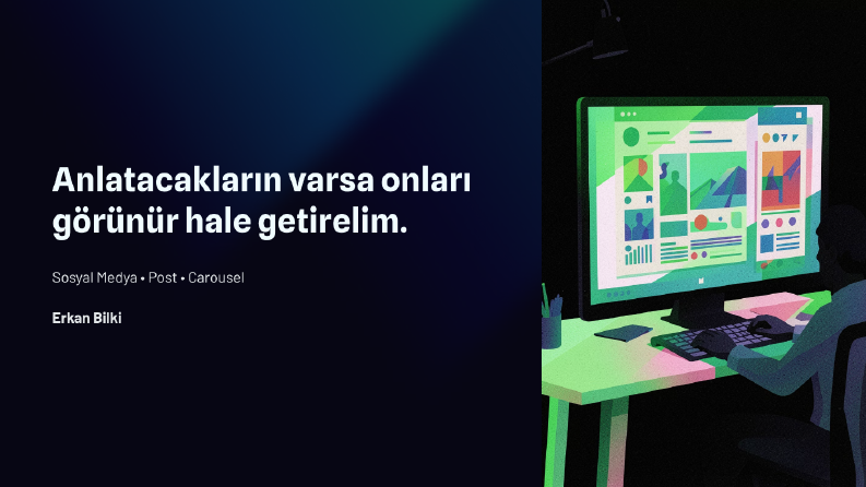 Sosyal Medya Post ve Carousel Tasarımları Nasıl Yapıyorum