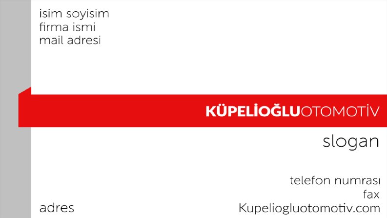 Kartvizit örnekleri