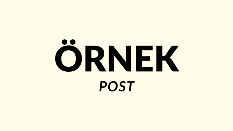 Sosyal medya için sade post tasarımı