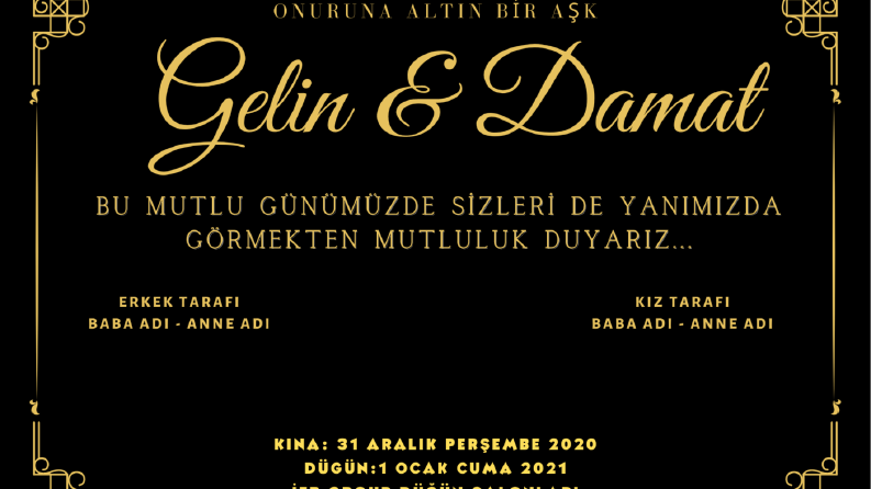 Düğün Davetiyesi