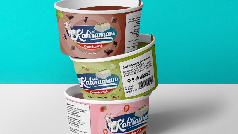 Kahraman Dondurma Cup Tasarımı