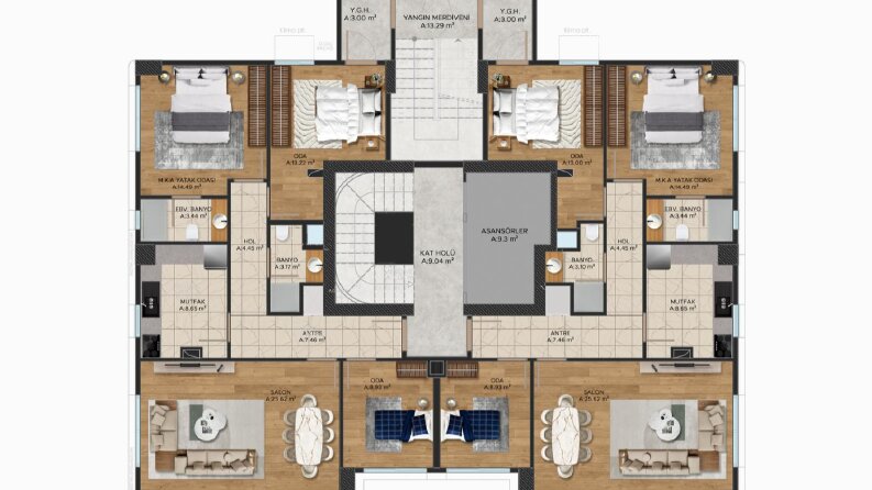 3d -2d plan boyama 