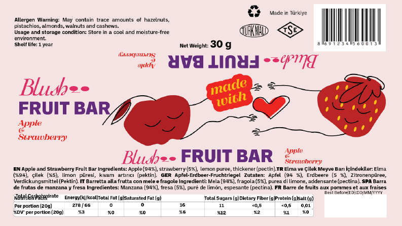 meyve barı tasarımı blush brand