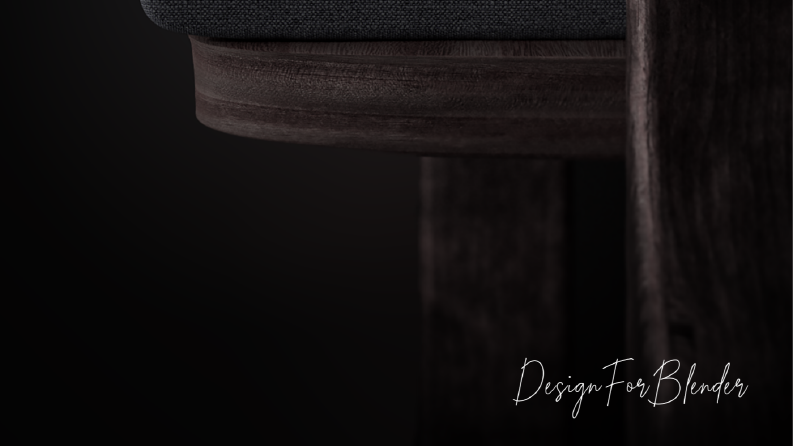 Fabric chair 3d design