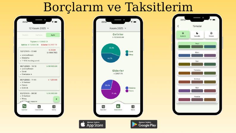 Borçlarım ve Taksitlerim