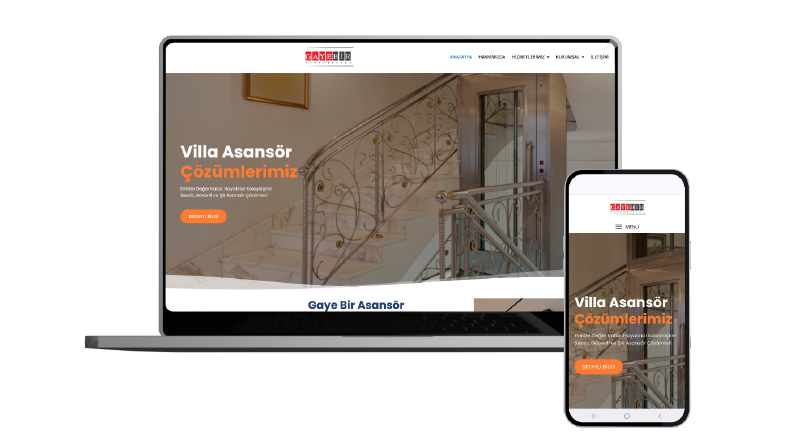 Gaye Bir Asansör Kurumsal Web Sitesi Yapımı