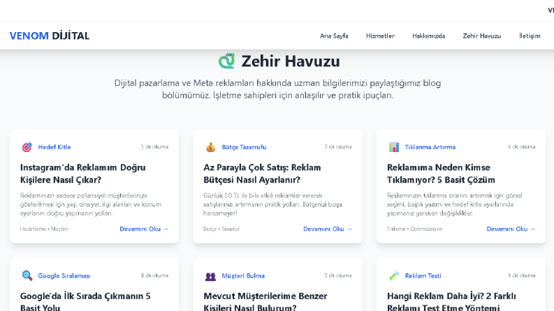 WEB SİTESİ TASARIMI