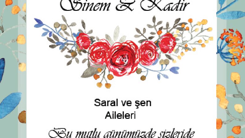Kişiye Özel Davetiye