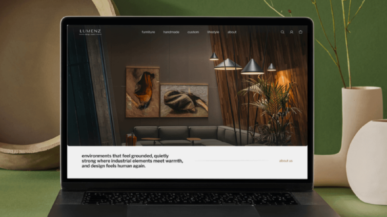 Lumenz - Mobilya E-Ticaret Web Sitesi UI/UX Tasarımı