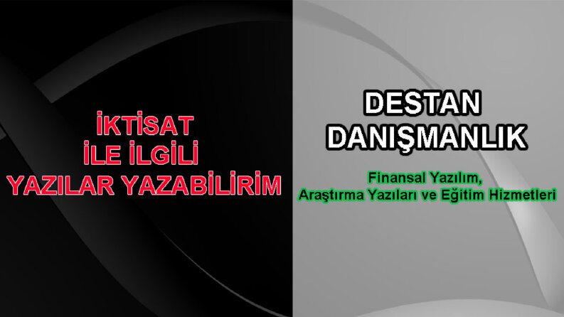İktisat ile ilgili özgün ve kaliteli yazılar
