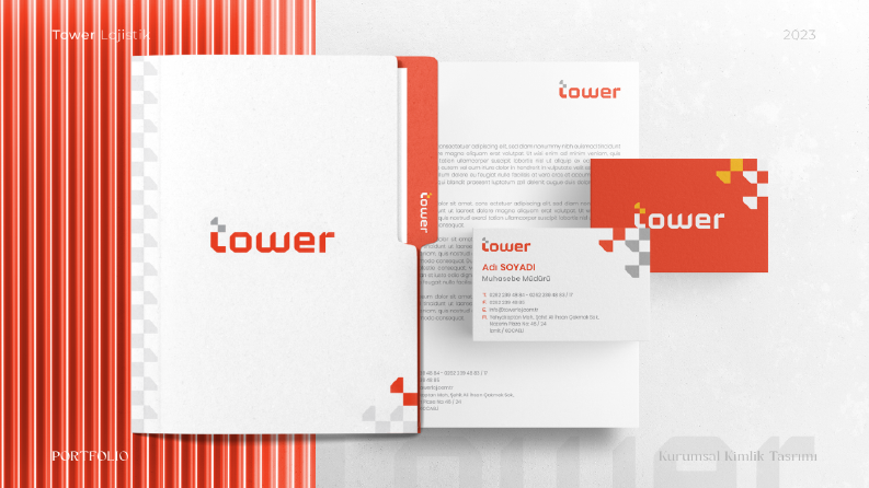 Tower Lojistik Logo ve Kurumsal Kimlik