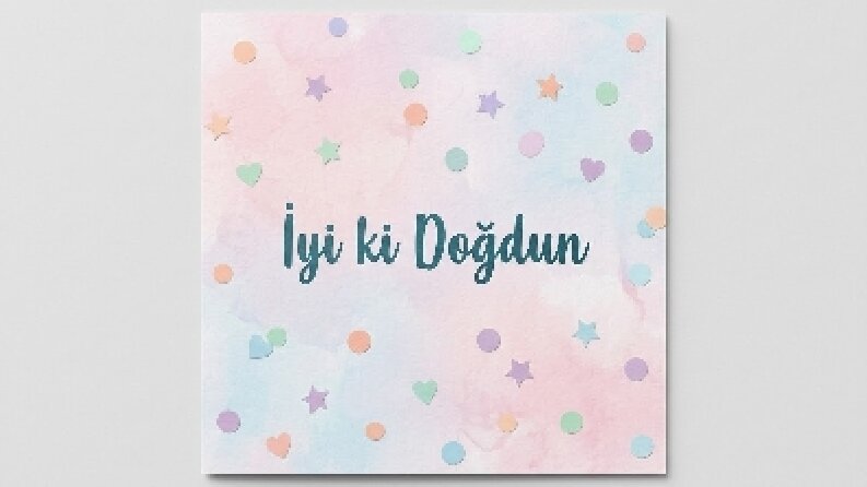 Kişiye Özel Doğum Günü ve Kutlama Kartı Tasarımı