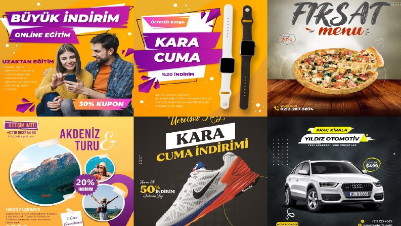 Sosyal Medya Reklam ve Post Tasarımları