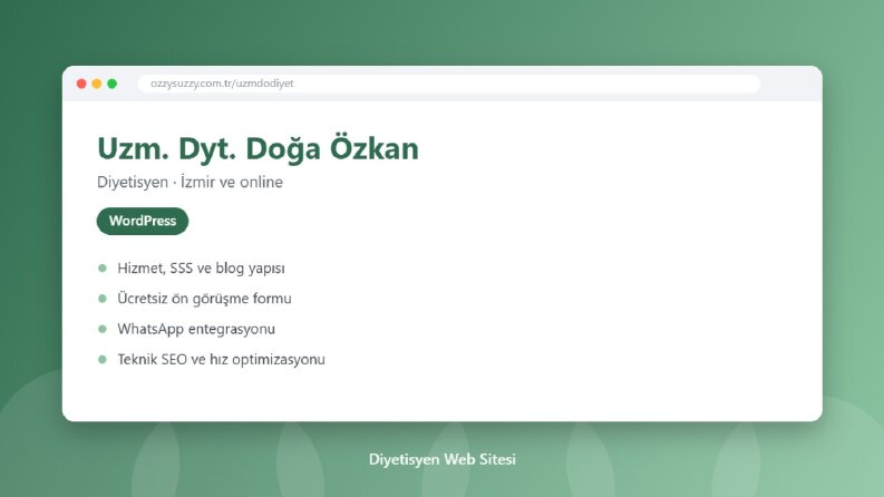 Uzm. Dyt. Doğa Özkan – Diyetisyen Web Sitesi