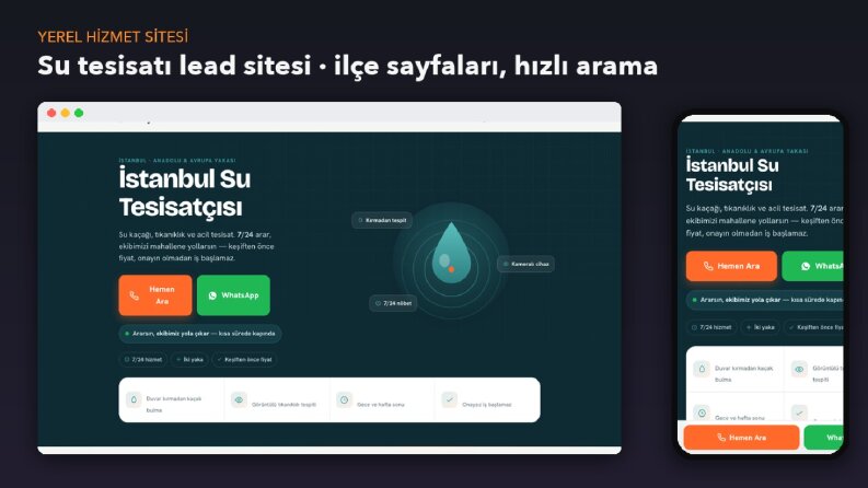 İstanbul su tesisatı lead sitesi