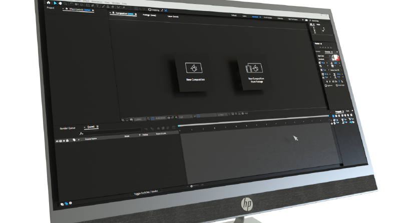 After Effects 3D Arayüz Çalışması