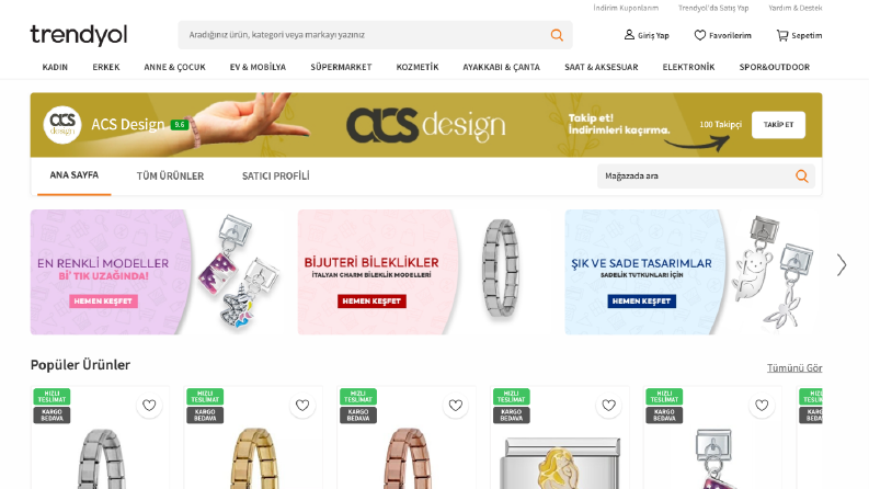 ACS Design Trendyol Mağaza