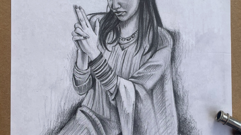 karakalem portre