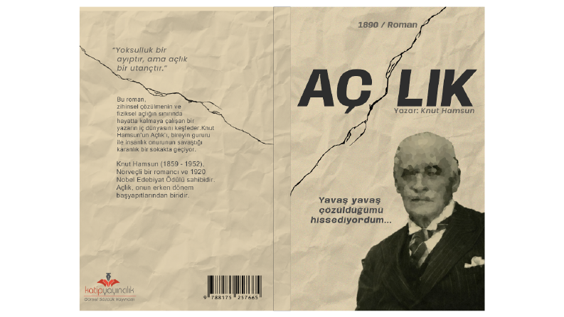 Knut Hamsun - Sanatsal Kitap Kapağı ve Tipografi Çalışması