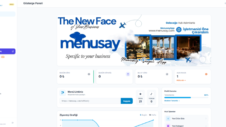Menusay - QR Menü ve Restoran Yönetim Sistemi