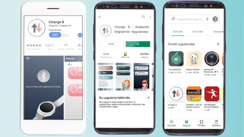 Change It - Mobil Arayüz Tasarımı (UI&UX Design)