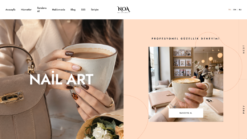 Noa Nail Art and Beauty Web Sitesi