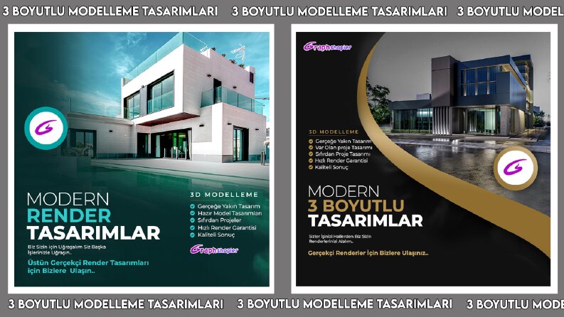 Gerçekçi üç boyutlu mimari modellemeler