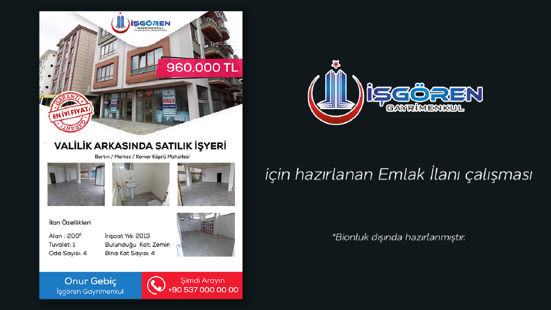 Emlak İlanı Broşür Tasarımı